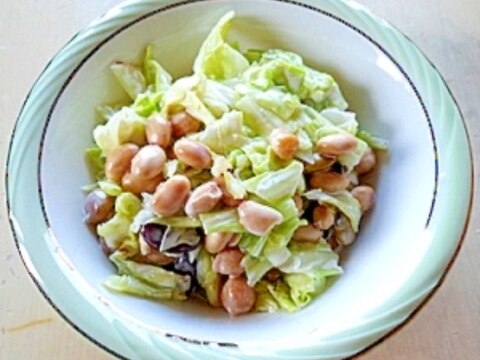キャベツと豆のサラダ レシピ 作り方 By ゆちぃな 楽天レシピ